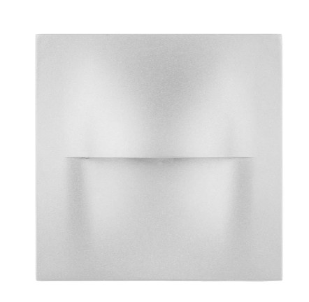 Lisca Aluminium White Square LED Step or Wall Light IP65